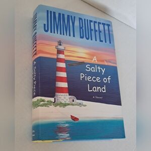 Jimmy Buffett 'A Salty Piece of Land' Novel - Blue Cover